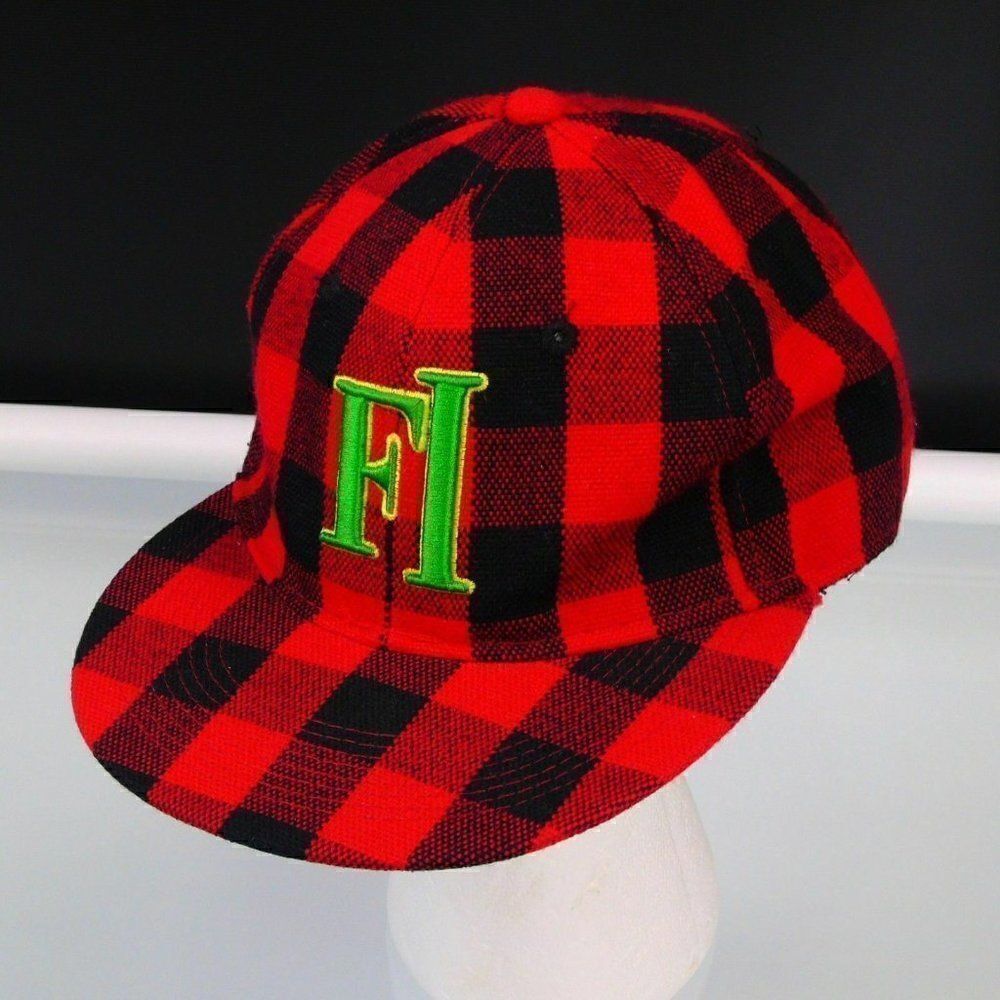 Red Plaid FI Baseball Cap KB Ethos Mens Size XL